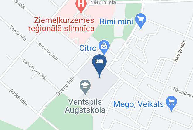 Ventspils - Ventspils Augstskolas Dienesta Viesnica Maps