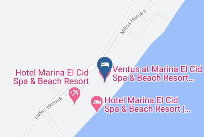 Puerto Morelos - Ventus At Marina El Cid Spa & Beach Resort Cancun Riviera Maya Maps