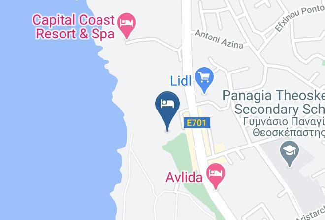 Paphos - Venus Beach Hotel Pafos Maps
