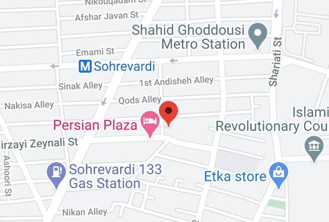 Tehran - Venus Hotel Maps