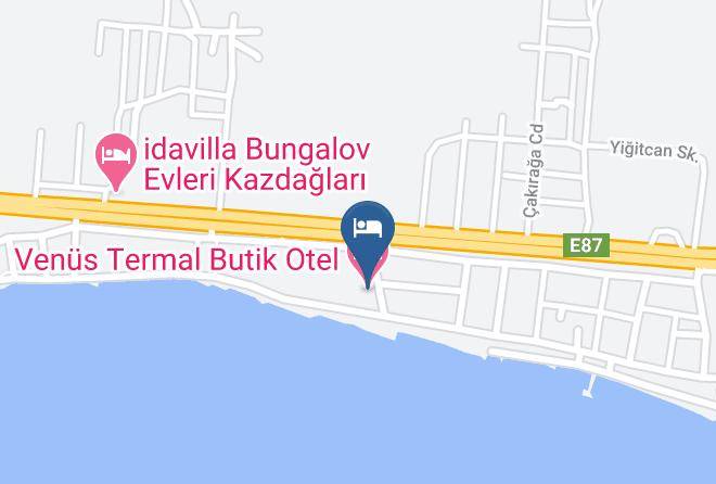 Venus Termal Butik Otel Map
