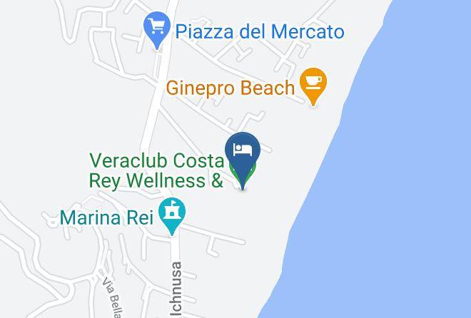 Province Of South Sardinia - Veraclub Costa Rey Wellness & Spa Maps
