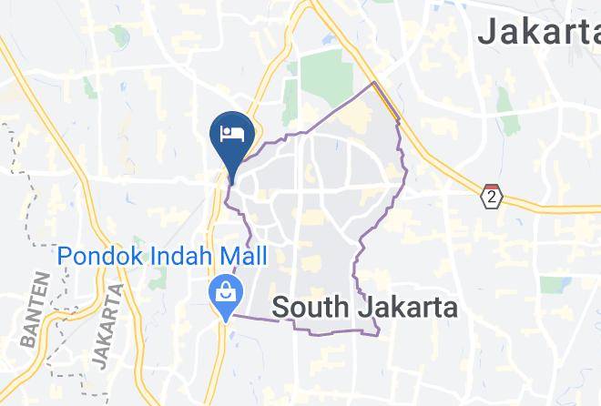 Jakarta Selatan - Veranda Hotel At Pakubuwono Maps