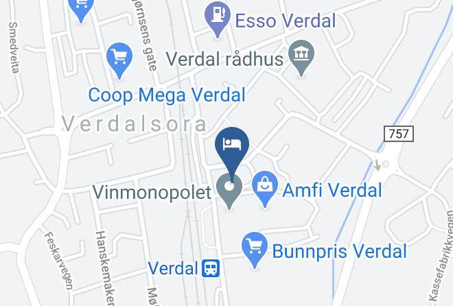 Verdal - Verdal Hotel As Maps