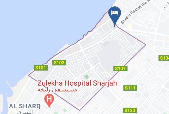 Sharjah City - Verona Resort Maps