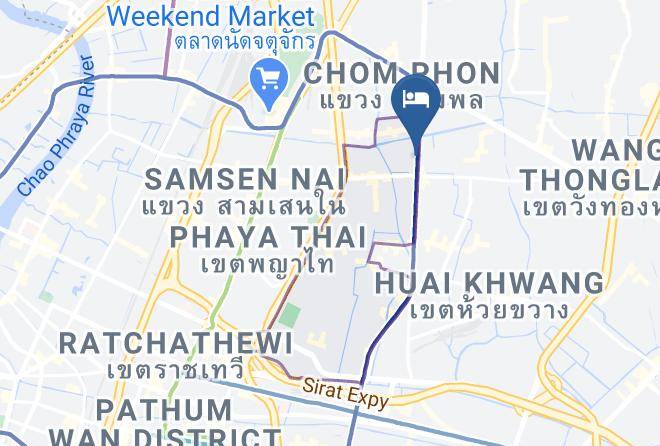 Din Daeng District - Veronica Residence Maps