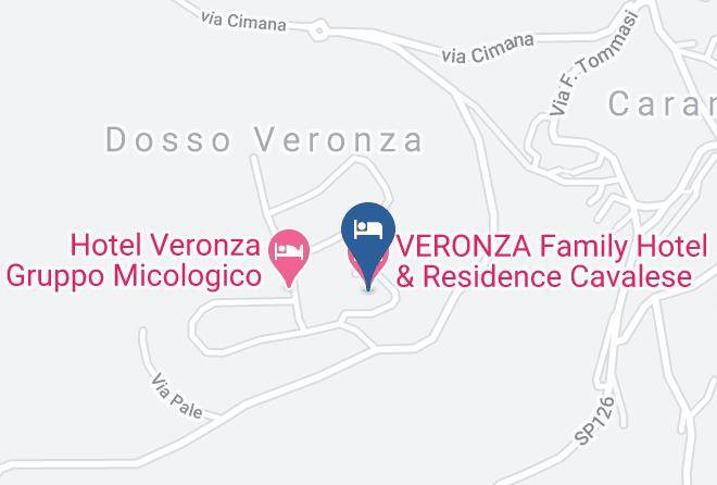 Trento - Veronza Family Hotel & Residence Cavalese Maps