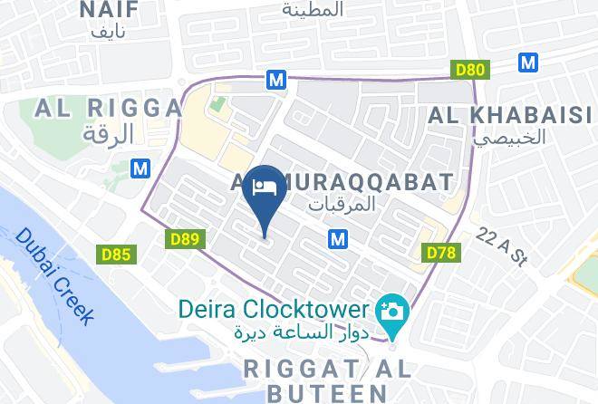 Dubai - Versailles By Raviz Hotel 4 Star Maps