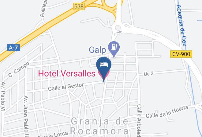 Alicante - Hotel Versalles Maps
