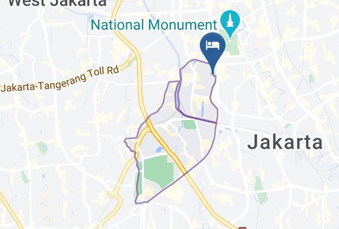 Central Jakarta - Verse Luxe Hotel Wahid Hasyim Maps