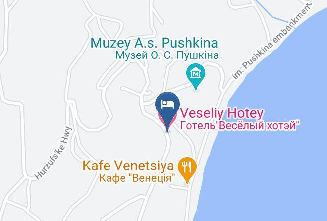 Yalta - Veseliy Hotey Maps
