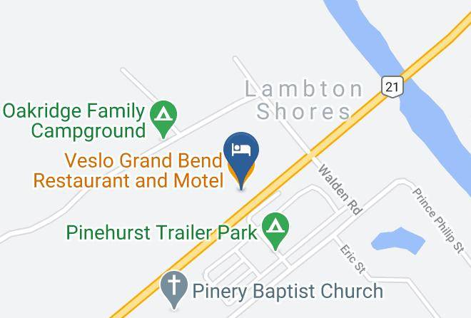 Lambton - Veslo Grand Bend Restaurant And Motel Maps