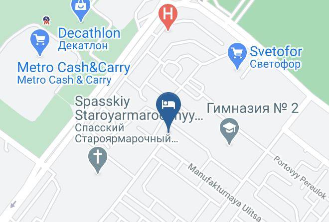 Nizhniy Novgorod - Vesna Hotel Maps