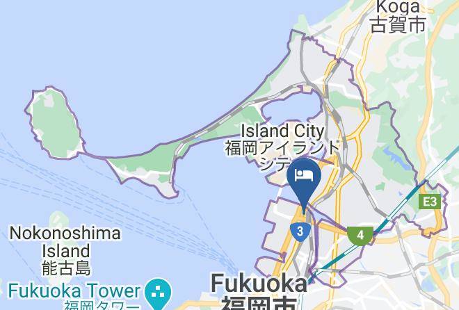 Fukuoka City Higashi Ward - Vessel Hotel Fukuoka Kaizuka Maps