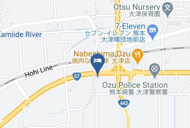 Ozu Townkikuchi District - Vessel Hotel Kumamoto Airport Maps