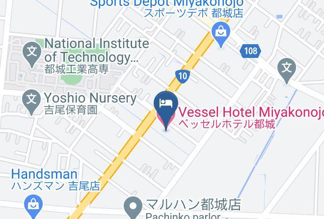 Miyakonojo City - Vessel Hotel Miyakonojo Maps