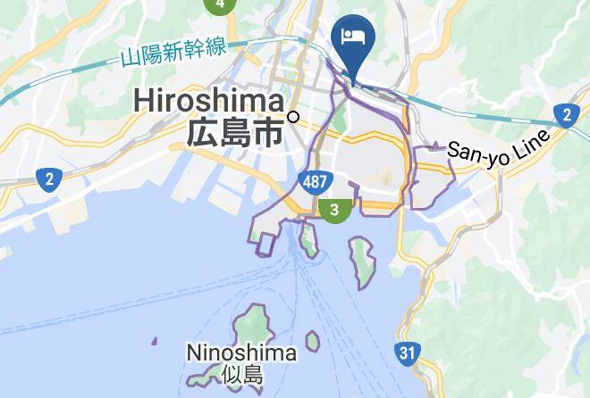 Hiroshima City Minami Ward - Vessel Inn Hiroshima Ekimae Maps