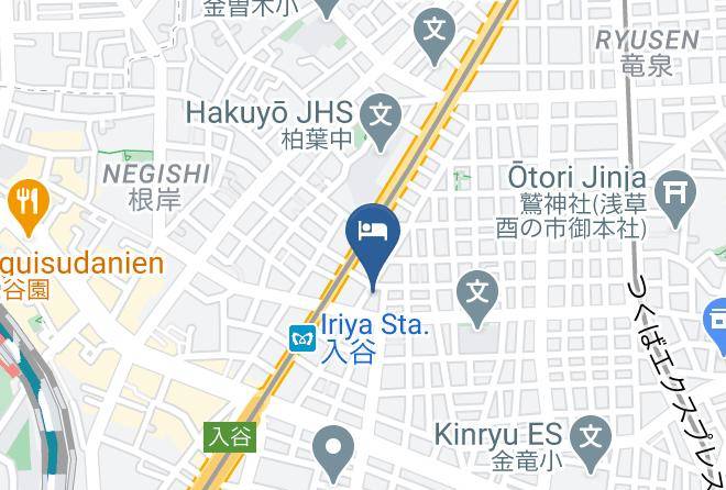 Taito Ward - Vessel Inn Ueno Iriya Station Maps