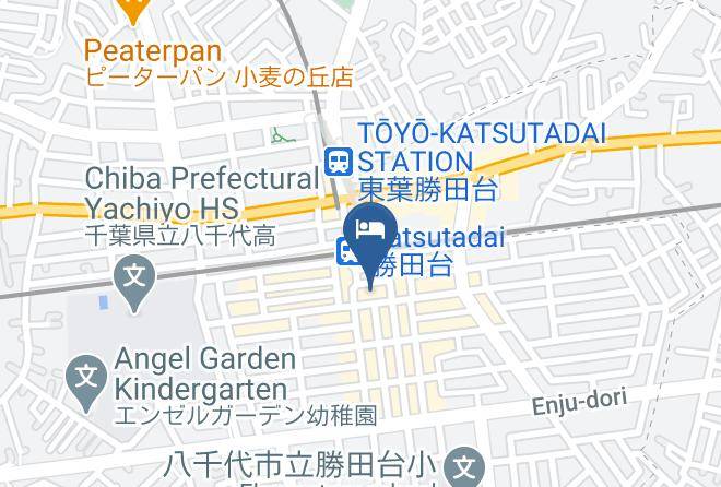 Yachiyo City - Vessel Inn Yachiyo Katsutadaiekimae Maps