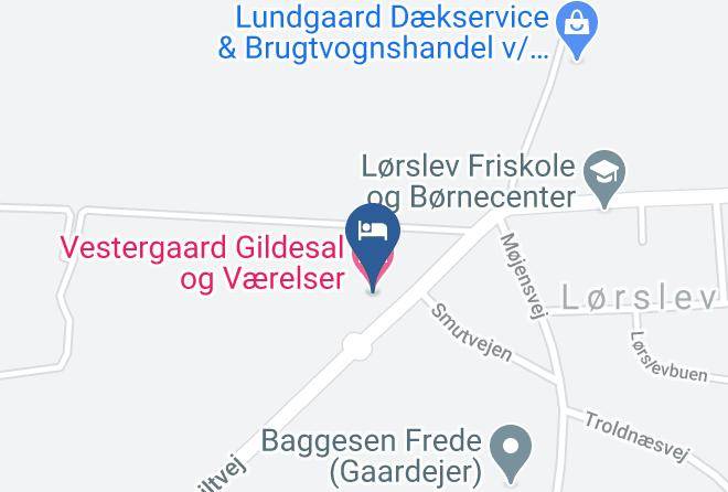 Hjorring - Vestergaard Gildesal Og Vaerelser Maps