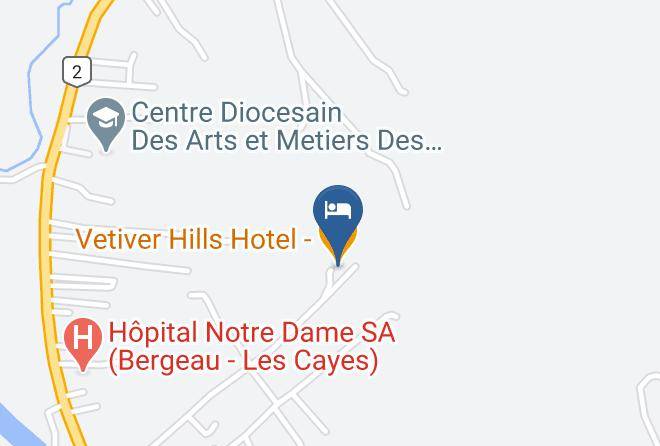 Les Cayes - Vetiver Hills Hotel Restaurant Maps