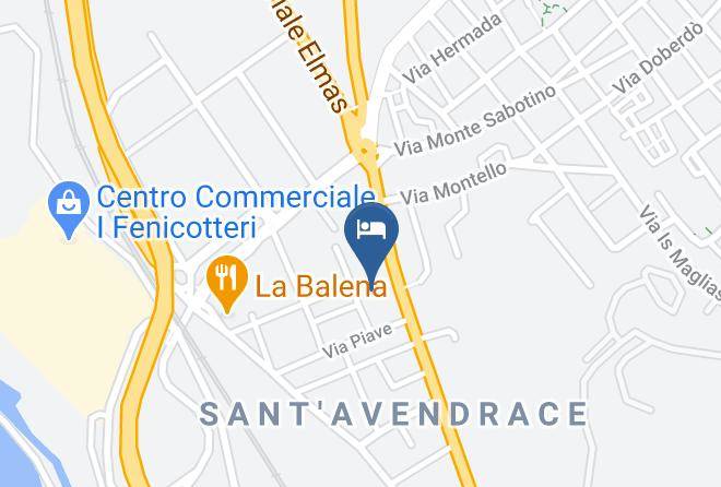 Cagliari - Via Arno 7 Affittacamere Maps