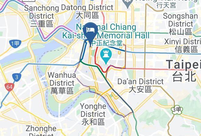 Zhongzheng District Chongqing South Road Book Store Street - Via Hotel Taipei Station Maps