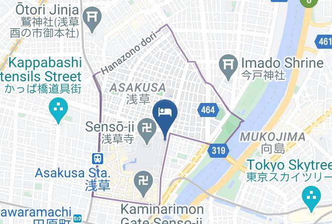 Taito Ward - Via Inn Asakusa Maps