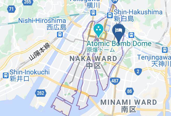 Hiroshima City Naka Ward - Via Inn Hiroshima Kanayamacho Maps