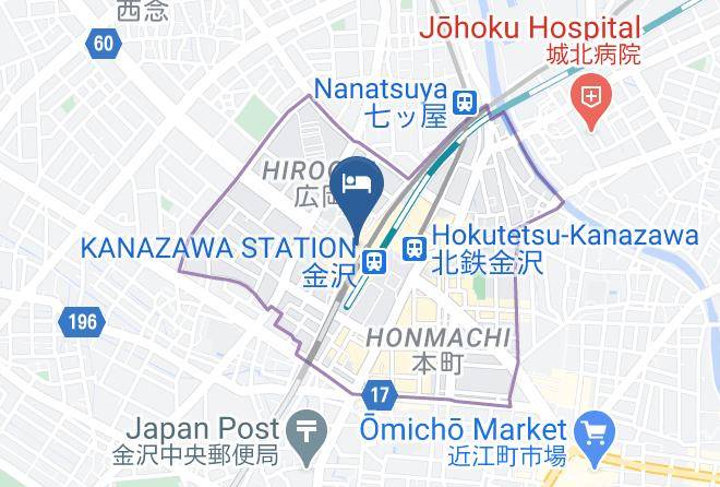 Kanazawa City - Via Inn Kanazawa Maps