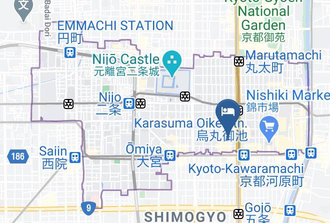 Kyoto City Nakagyo Ward - Via Inn Kyoto Shijo Muromachi Maps