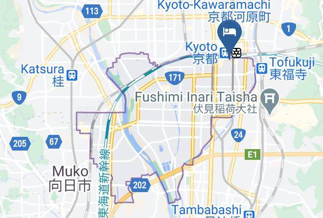 Kyoto City Minami Ward - Via Inn Kyoto Station Maps