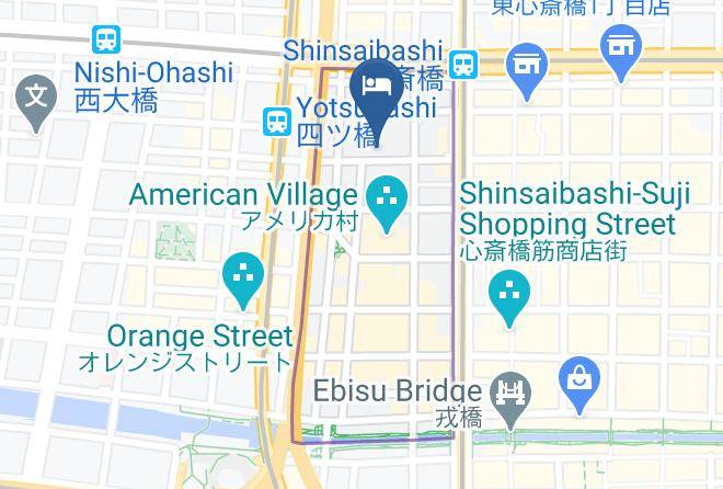 Via Inn Shinsaibashi Map