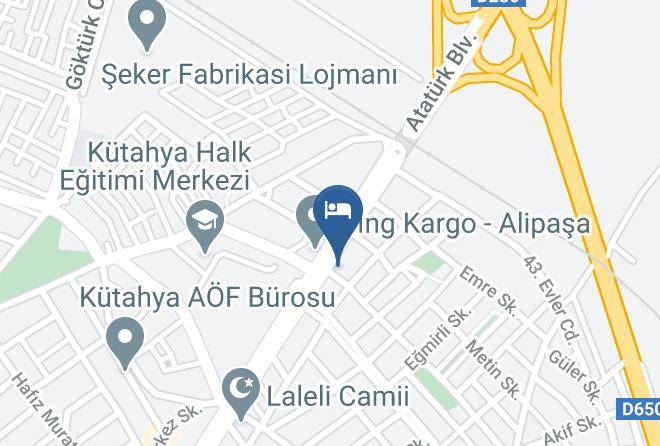 Kutahya Yildirim Beyazit - Via Kutahya Otel Maps