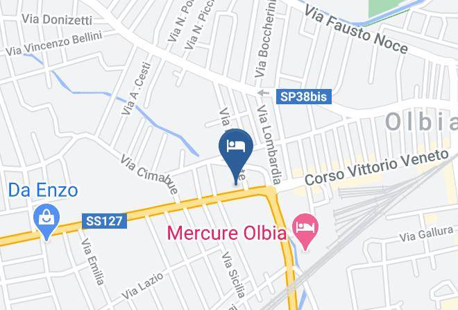 Sassari - Via Veneto 92 N Maps