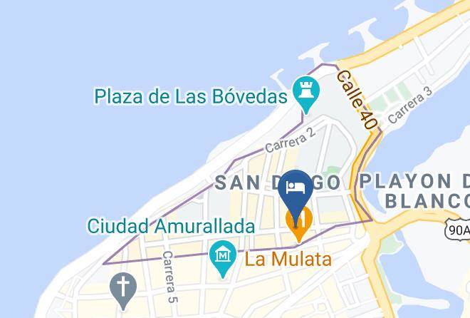 Cartagena De Indias - Viajero Hostel Cartagena Maps
