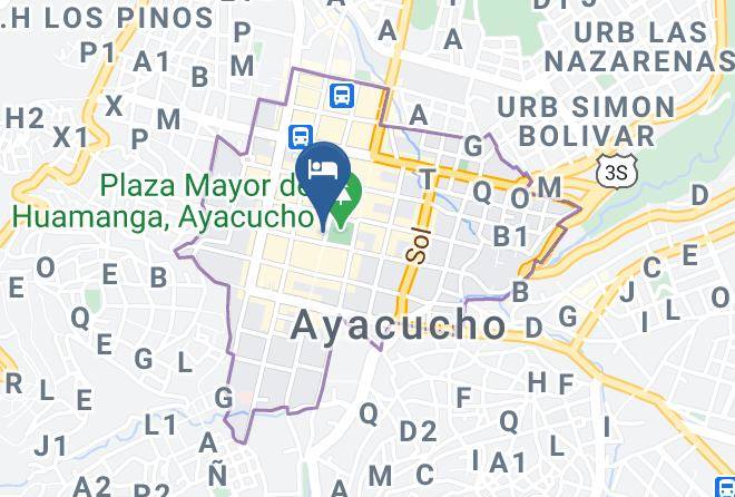 Huamanga - Viavia Cafe Ayacucho Maps