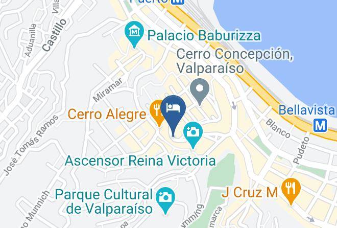 Valparaiso Province - Via Via Hotel Restaurant Belga Maps