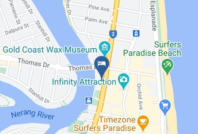 Vibe Hotel Gold Coast Map