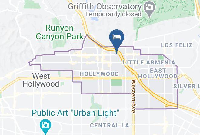 Los Angeles - Vibe Hotel Hollywood Maps