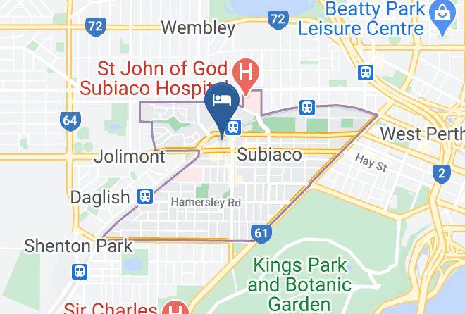 Subiaco - Vibe Hotel Subiaco Perth Maps