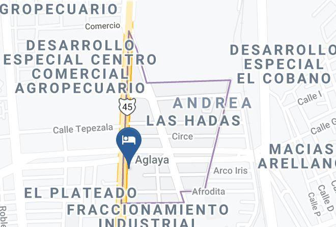 Aguascalientes El Plateado - Vicmar Hotel Maps