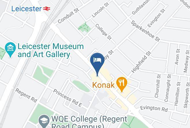 Leicester City - Victoria Hotel Maps
