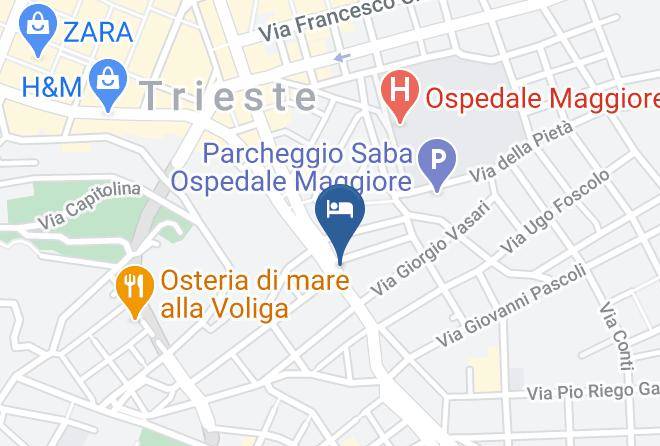 Trieste - Victoria Hotel Letterario Maps