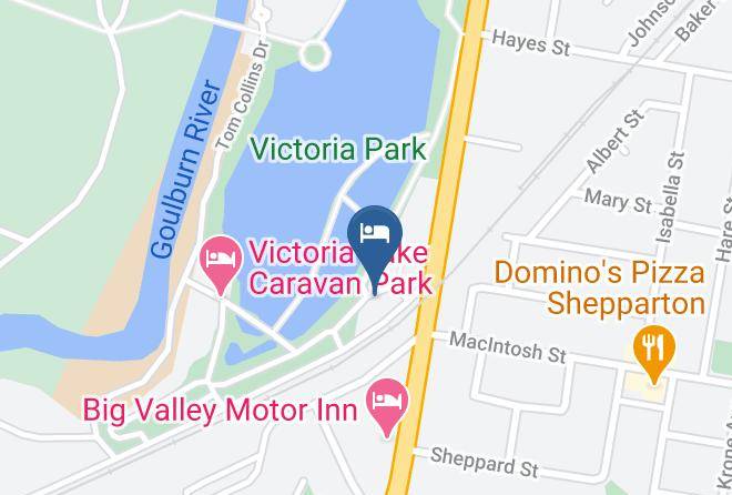 Greater Shepparton - Victoria Lake Holiday Park Maps