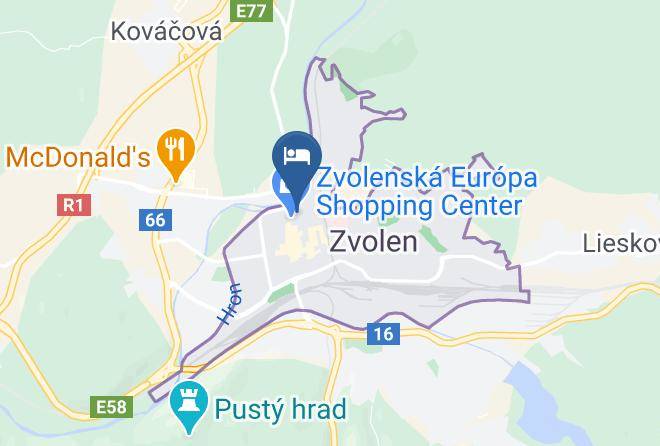 Zvolen - Victoria Penzion & Restauracia Maps