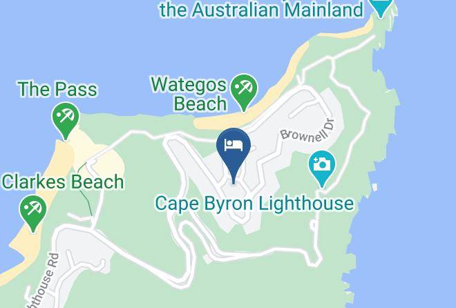 Victoria's At Wategos Map