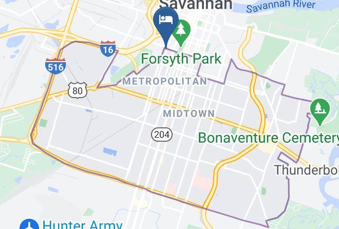 Chatham - Victorian Charmer In Historic Downtown Savannah Maps