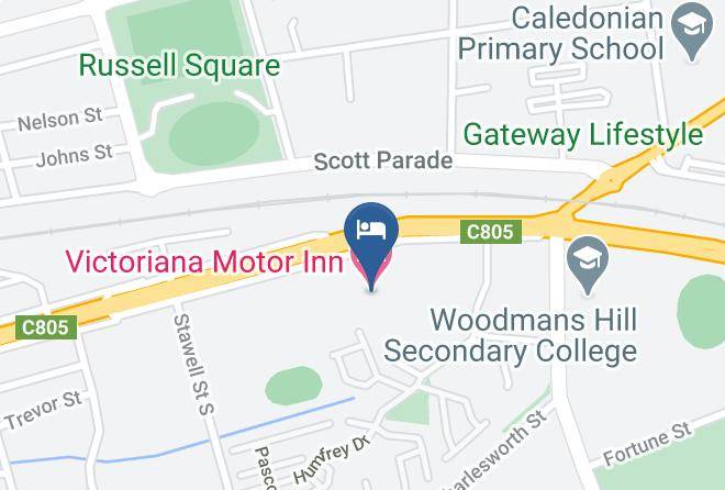 Ballarat - Victoriana Motor Inn Maps