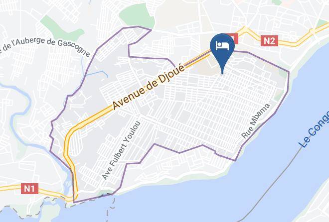 Brazzaville - Victorine Hotel Maps